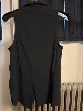 Volcom Black Sleeveless Button-Back Blouse